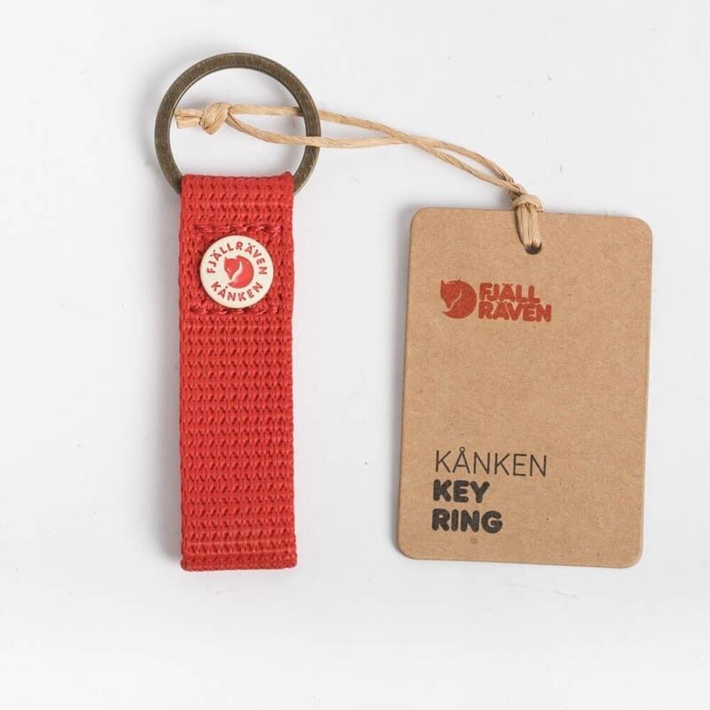 Fjällräven Kånken True Red Keyring Bag Charm Woven Strap NWT Scandinavian